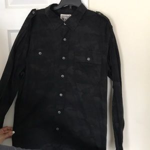 Converse One*Star Black Camo Dress Shirt